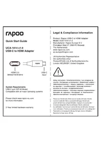 Notice RAPOO UCA-1014 Agrafeuse