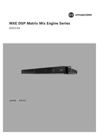 Notice DYNACORD MXE5-64 Table de mixage