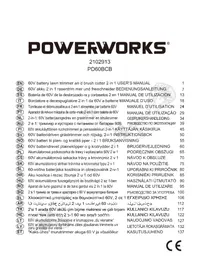 Notice Powerworks PD60BCB Coupe-herbe