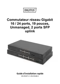 Notice Digitus DN-95347-2 Commutateur