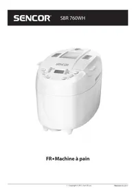 Notice SENCOR SBR 760WH Machine à pain