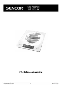 Notice SENCOR SKS 7001BK Balances de cuisine