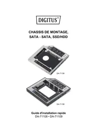 Notice Digitus DA-71108 Baie de disques