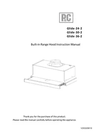 Notice Porter & Charles GLIDE-30-2 Hotte