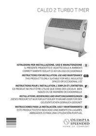 OLIMPIA SPLENDID Caleo 2 Turbo Timer - Chauffage électrique