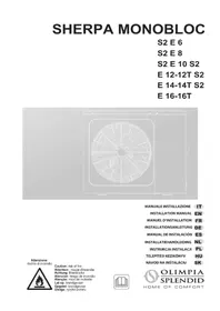 Notice OLIMPIA SPLENDID SHERPA MONOBLOC S2 E Pompe à chaleur
