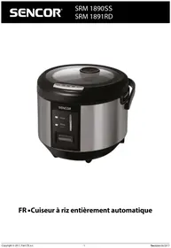 Notice SENCOR SRM 1891RD Cuiseur à riz