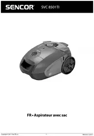 Notice SENCOR SVC 8501TI Aspirateur
