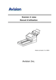 Notice AVISION AN360FW Scanner