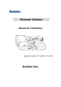 Notice AVISION AD5800N Scanner