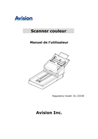 Notice AVISION AD360GF Scanner