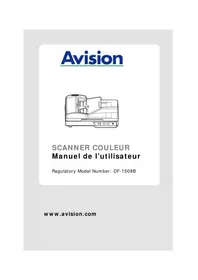 Notice AVISION AD120S Scanner