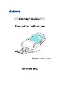 Notice AVISION AD360GN Scanner