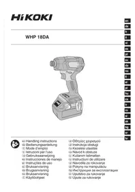 Notice HiKOKI WHP18DA Perceuse