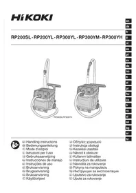 Notice HiKOKI RP200SL Aspirateur