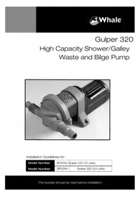 Notice Whale GULPER 320 Pompe