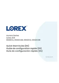 Notice Lorex E842CAB Caméra de surveillance