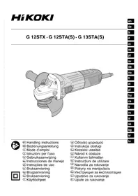 Notice HiKOKI G12STX Broyeur