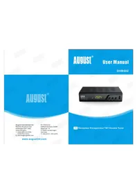 Notice August DVB502 Récepteur TV