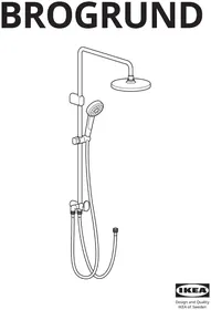 Notice IKEA BROGRUND 804.462.57 Système de douche