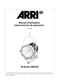 Notice ARRI M40 Lampe