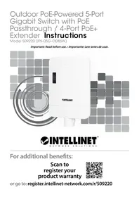 Notice Intellinet 509220 Carte réseau / adaptateur