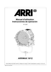 Notice ARRI ARRIMAX 18-12 Lampe