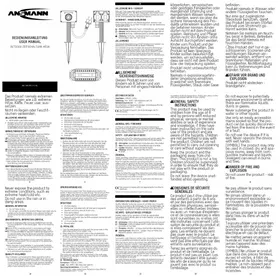 Notice ANSMANN AES8 Chargeur de piles
