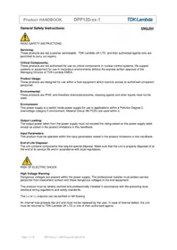 Notice TDK-Lambda DPP120-48-1 Câble pour ordinateur et périphérique