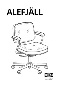 Notice IKEA ALEFJÄLL 503.674.59 Chaise de bureau
