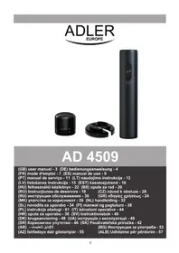 Notice ADLER AD 4509 Tire-bouchon