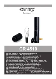 Notice CAMRY CR 4510 Tire-bouchon