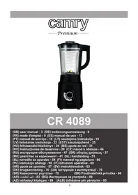 Notice CAMRY CR 4089 Blender