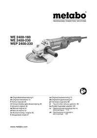 Notice METABO WE 2400-230 Broyeur