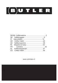Notice Butler 16100128 Machine à café