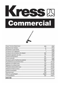 Notice KRESS KAC105 Coupe-herbe