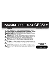 Genius Boost Max GB251+ NOCO