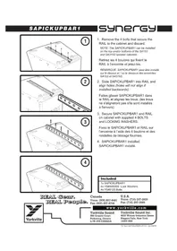 Notice YORKVILLE SAPICKUPBAR1 Caisson de basses