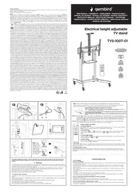 Notice Gembird TVS-100T-01 Meuble TV