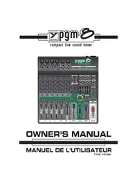 Notice YORKVILLE PGM8 Mixeur plongeant