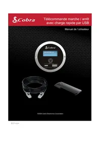 Notice COBRA REMOTE ON/OFF CONTROLLER Batterie