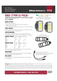 Notice Blackburn GRID 2'FER Éclairage