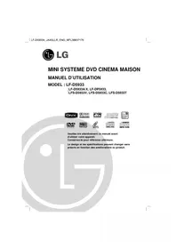 Notice LG LF-D5933A Système home cinéma