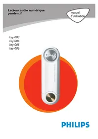 Notice PHILIPS KEY005 Lecteur mp3