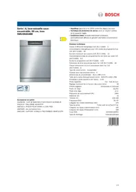 Notice BOSCH SMU4HA48E Lave-vaisselle