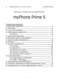 Notice myPhone PRIME 5 Téléphone