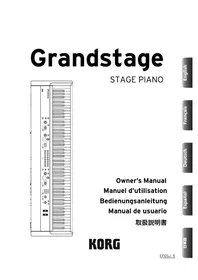 Notice KORG GRANDSTAGE Synthétiseur