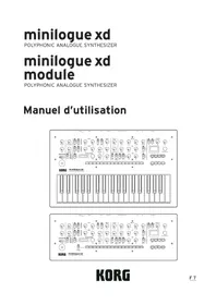 Notice KORG MINILOGUE XD MODULE Synthétiseur