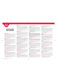 Notice ONE FOR ALL SV 1630 Non catégorisé