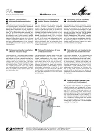Notice Monacor LA-40 Recepteur